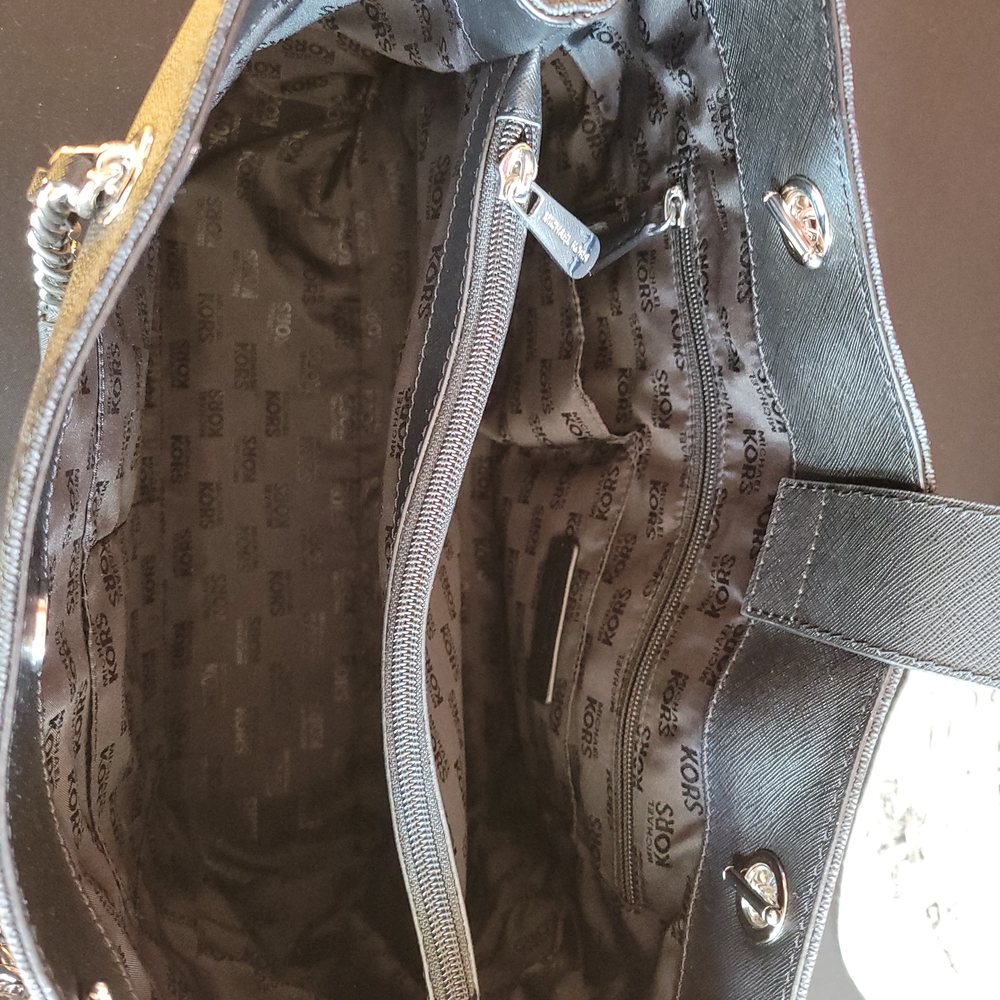 Michael Kors Black Tote/Purse with Shoulder Straps - Picture 5 of 7